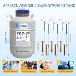 30L Aluminum Liquid Nitrogen Dewar with Canisters