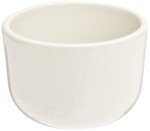 CoorsTek 35mL Glazed Porcelain Crucible with Rounded Bottom