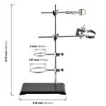 KOHAND Metalware Lab Stand and Clamp Set