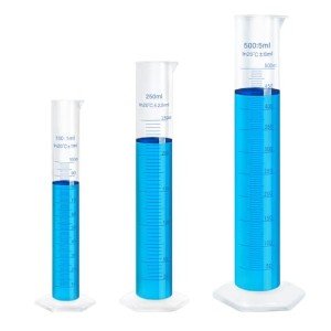 HUAOU 3pcs Plastic Graduated Cylinders Set