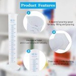 HUAOU 3pcs Plastic Graduated Cylinders Set