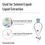 Fristaden Lab 1000 mL Borosilicate Separatory Funnel