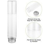 40 Clear Plastic Test Tubes with Screw Caps