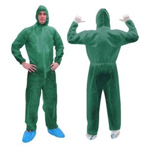RAYGARD Colorful Disposable Hazmat Suit - Dark Green