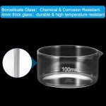 PATIKIL 250ml Borosilicate Glass Crystallizing Dishes