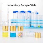 JIUWU 20-Pack 5ml Glass Sample Jars with Funnels