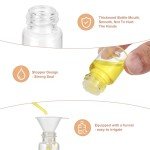 JIUWU 20-Pack 5ml Glass Sample Jars with Funnels
