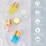 JIUWU 20-Pack 5ml Glass Sample Jars with Funnels