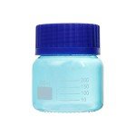 6 Pack 250 mL Wide Mouth Glass Lab Bottles