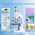 2000X LED Microscope Kit for Kids & Adults