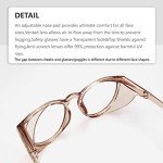 Stylish Anti-Fog Round Safety Glasses for Women
