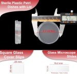 Sterile Petri Dishes and Microscope Slides Set