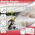 Sterile Petri Dishes and Microscope Slides Set