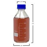 1000ml Glass Media Storage Bottle with GL45 Cap