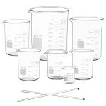 Glass Measuring Beaker Set - 10ml to 1000ml