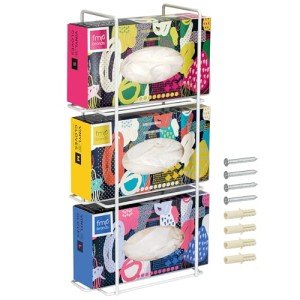 Wall-Mount Triple Glove Holder and Napkin Dispenser