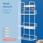 Wall-Mount Triple Glove Holder and Napkin Dispenser