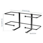 Wall Mount Glove Box Dispenser - Black Organizer