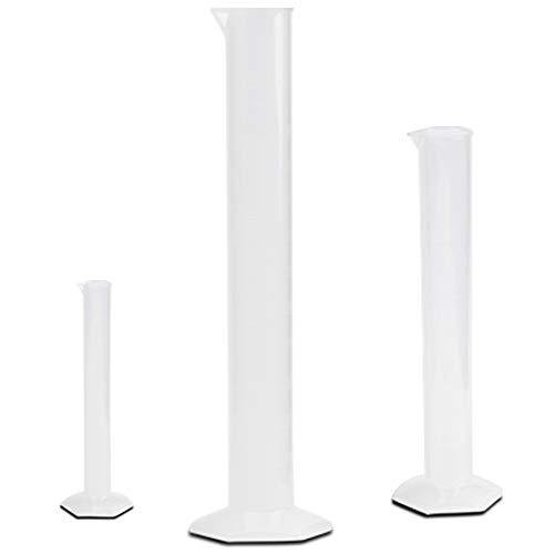 Karter Scientific Plastic Graduated Cylinder Set, 3 Sizes