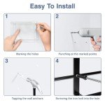 Wall Mount Glove Box Dispenser - Black Organizer