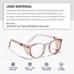 Stylish Anti-Fog Round Safety Glasses for Women