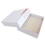 81-Place Waterproof Cardboard Freezer Box for Cryovials
