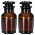 60ml Glass Wide Mouth Reagent Media Bottles, 2 Pcs