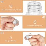 100-Pack 5ml Clear Glass Vials with Caps