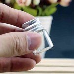 100-Pack 5ml Clear Glass Vials with Caps