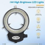 Faruijie 144 LED Ring Light for Microscopes