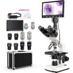 Advanced Lab Microscope with 5MP Camera & Screen