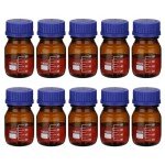 10 Pack of 100ml Borosilicate Glass Storage Bottles