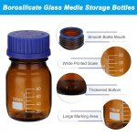 10 Pack of 100ml Borosilicate Glass Storage Bottles