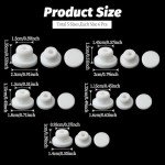 30 Pcs White Silicone Bottle Stopper Set