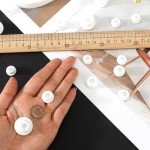 30 Pcs White Silicone Bottle Stopper Set