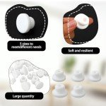 30 Pcs White Silicone Bottle Stopper Set