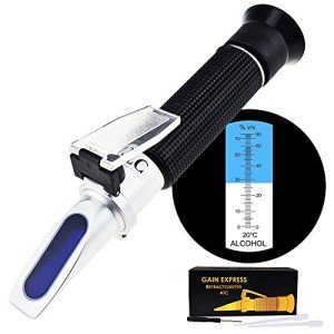 ATC Alcohol Refractometer for Homebrewing 0-80%