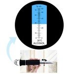 ATC Alcohol Refractometer for Homebrewing 0-80%