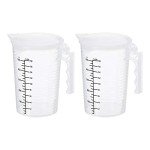 PATIKIL 500ml Graduated Beaker Set - 2 Pack