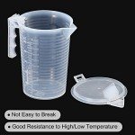 PATIKIL 500ml Graduated Beaker Set - 2 Pack