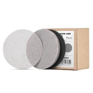 Toolant 5" Dust-Free Sanding Discs, 180 Grit (50pcs)