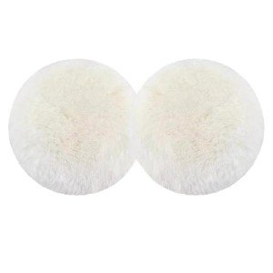 2Pcs 5" Wool Polishing Pads for Orbital Sanders