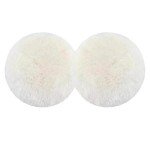2Pcs 5" Wool Polishing Pads for Orbital Sanders