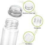 40 Pack Clear Plastic Test Tubes with Caps