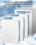 24-Inch Stainless Steel Outdoor Beverage Refrigerator
