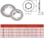 Hilitchi 180-Piece Stainless Steel Starlock Washers Kit