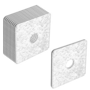 GBGS 10 Pack Galvanized Square Plate Washers