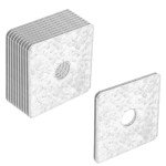 GBGS 10 Pack Galvanized Square Plate Washers