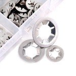 Hilitchi 180-Piece Stainless Steel Starlock Washers Kit