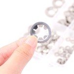 Hilitchi 180-Piece Stainless Steel Starlock Washers Kit